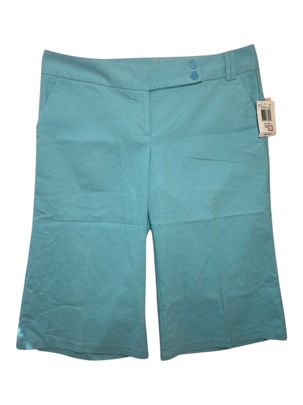 NWOT Guess Turquoise Capri Tailored Pants - Cropped Sz 31